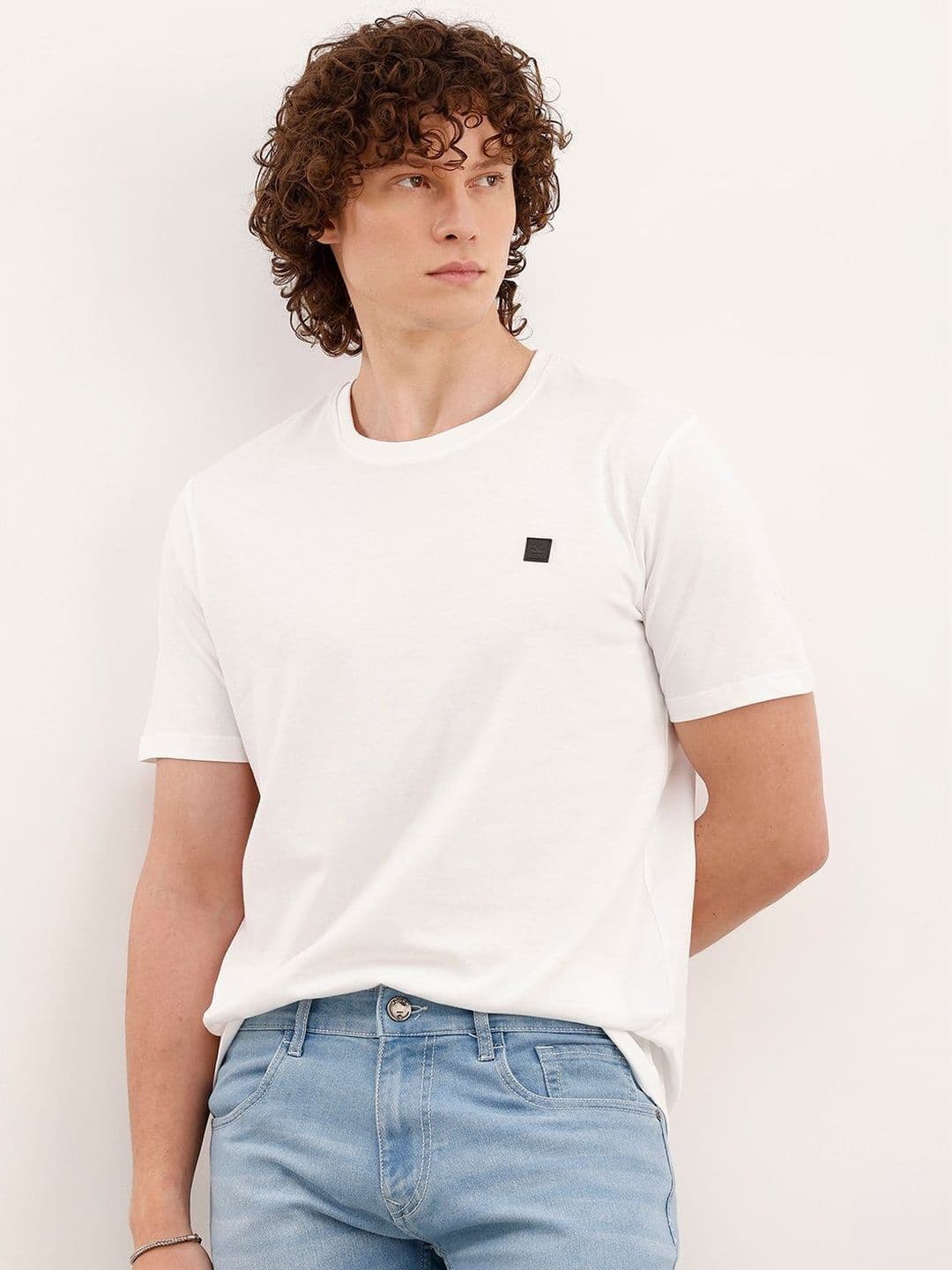 WROGN Men Brand Logo Slim Fit T-shirt - view 1