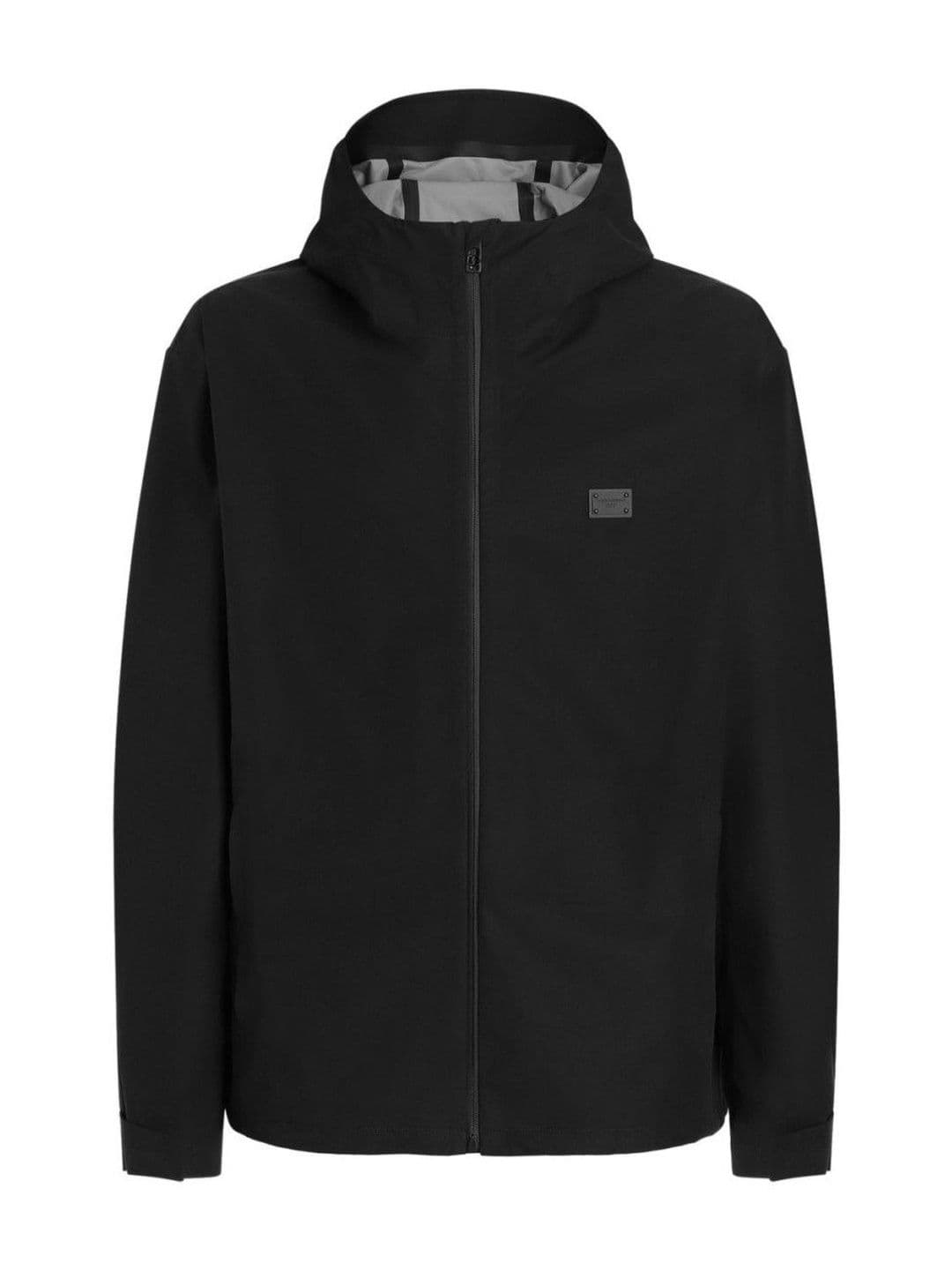 Dolce & Gabbana Black Hooded Cotton Jacket - view 1