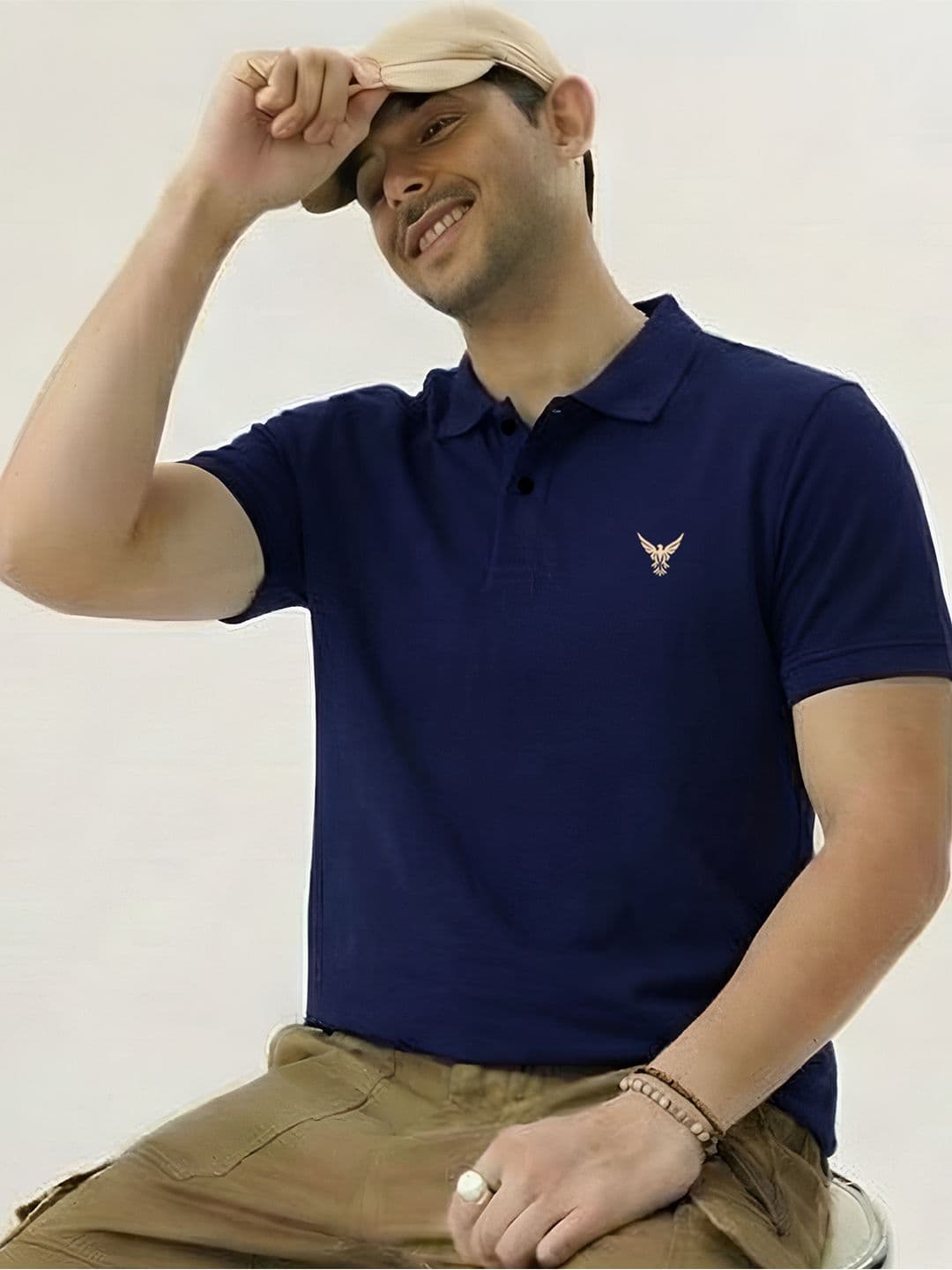 THE BEETEL HOUSE Men Brand Logo Polo Collar T-shirt - view 1