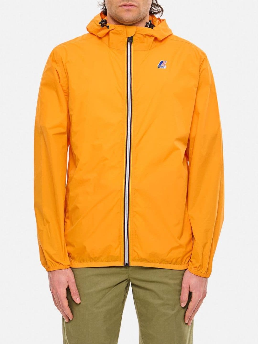 K-Way Orange Hooded Jacket - view 1