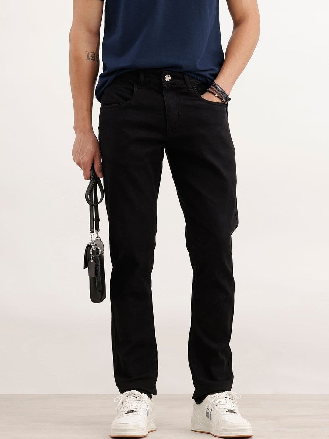 WROGN Men Slim Fit High-Rise Stretchable Jeans - view 1