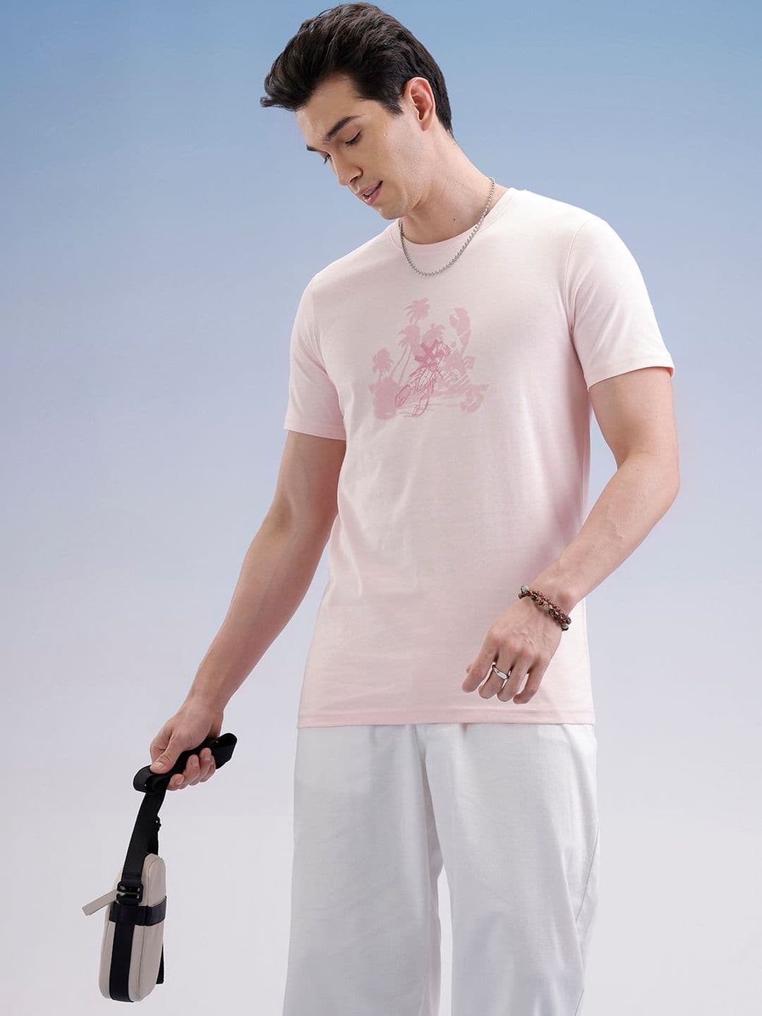 WROGN Men Printed Slim Fit T-shirt - view 1