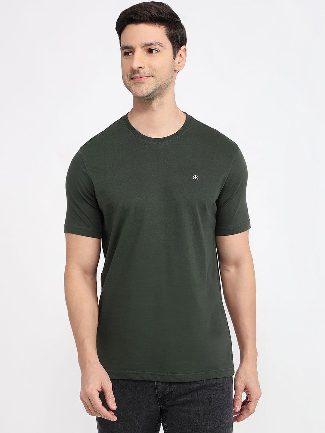 Raymond Pure Cotton Round Neck Tshirts - view 1