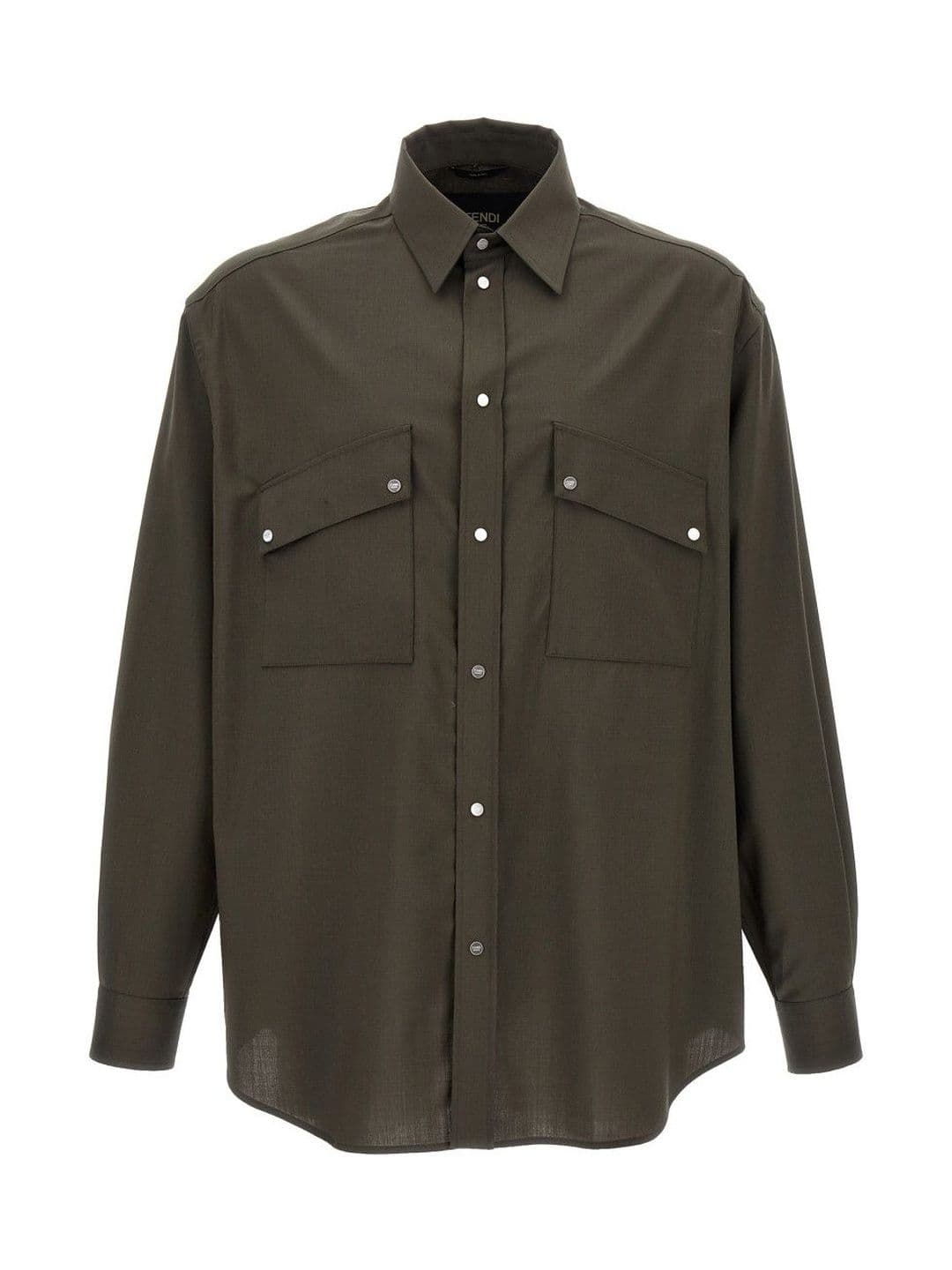 Fendi Dark Brown Oversize Shirt - view 1
