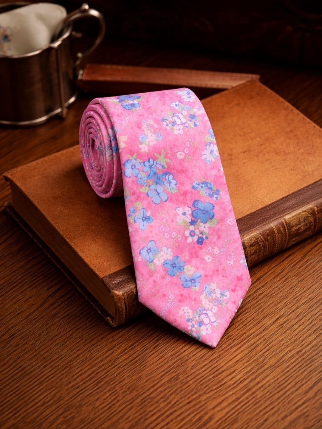 Leonardi Men Printed Skinny Tie - view 1