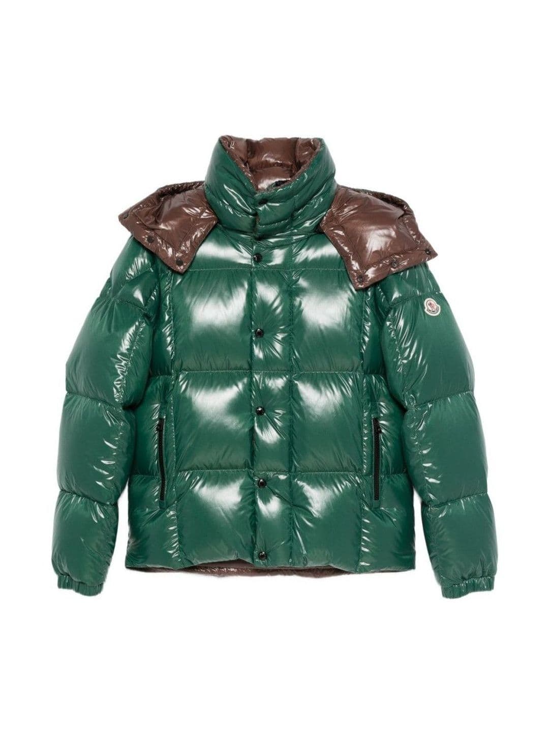 Moncler Green Logo Puffer Jacket - view 1