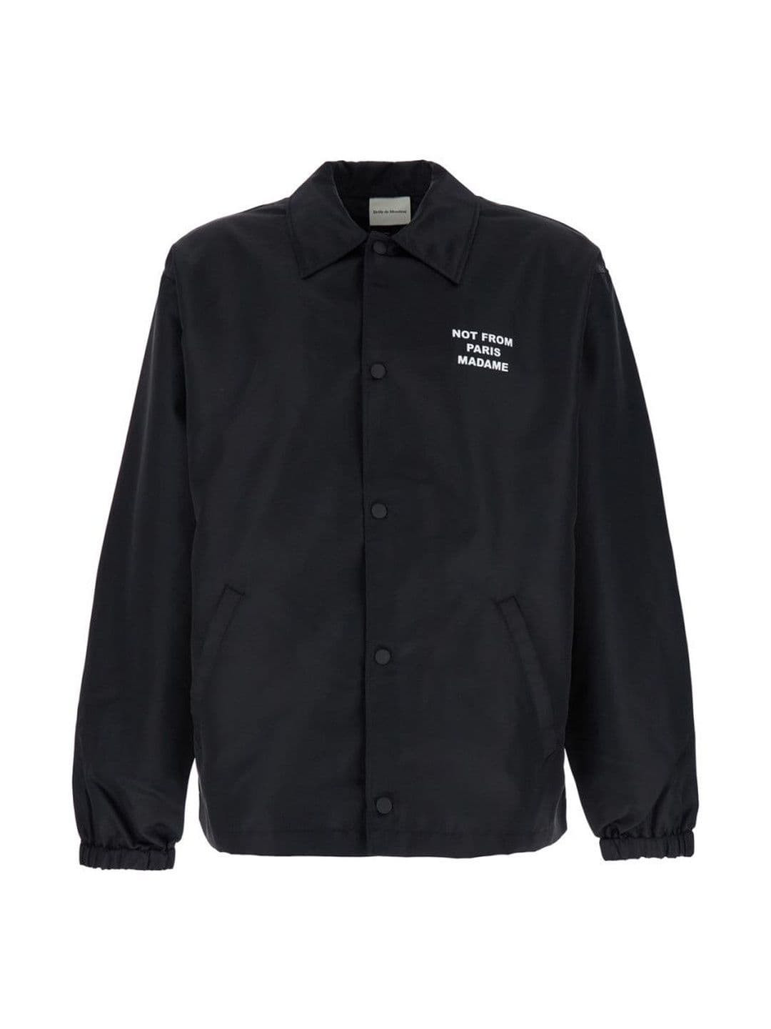 Drole De Monsieur Black In Techno Logo Jacket - view 1