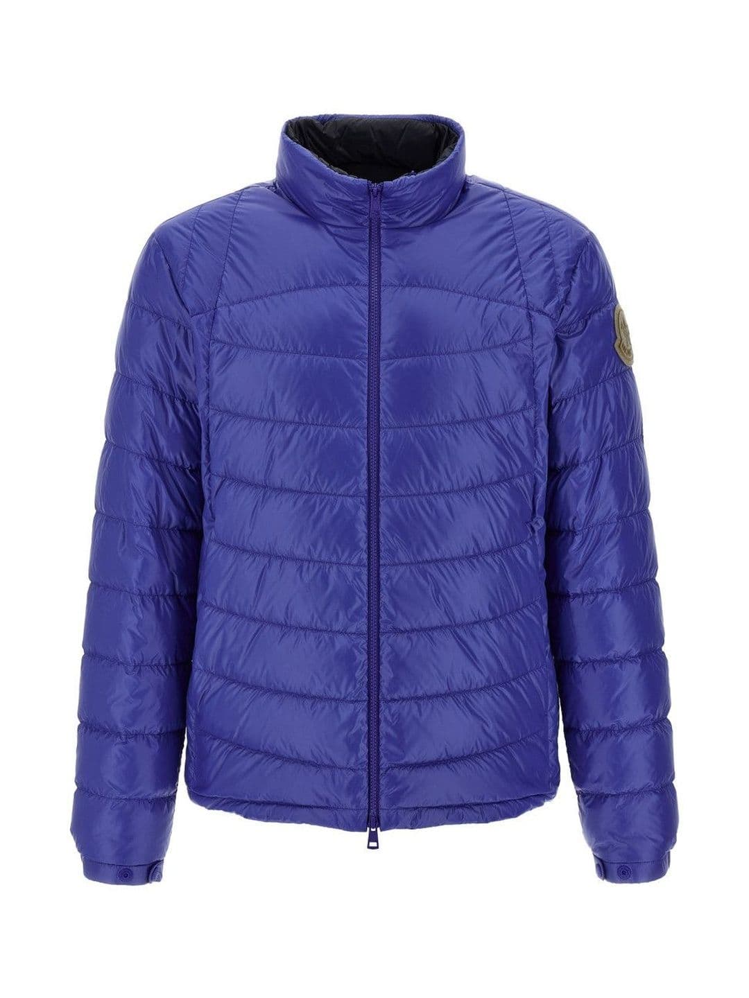 Moncler Blue Galeso Genuine Leather Jacket - view 1