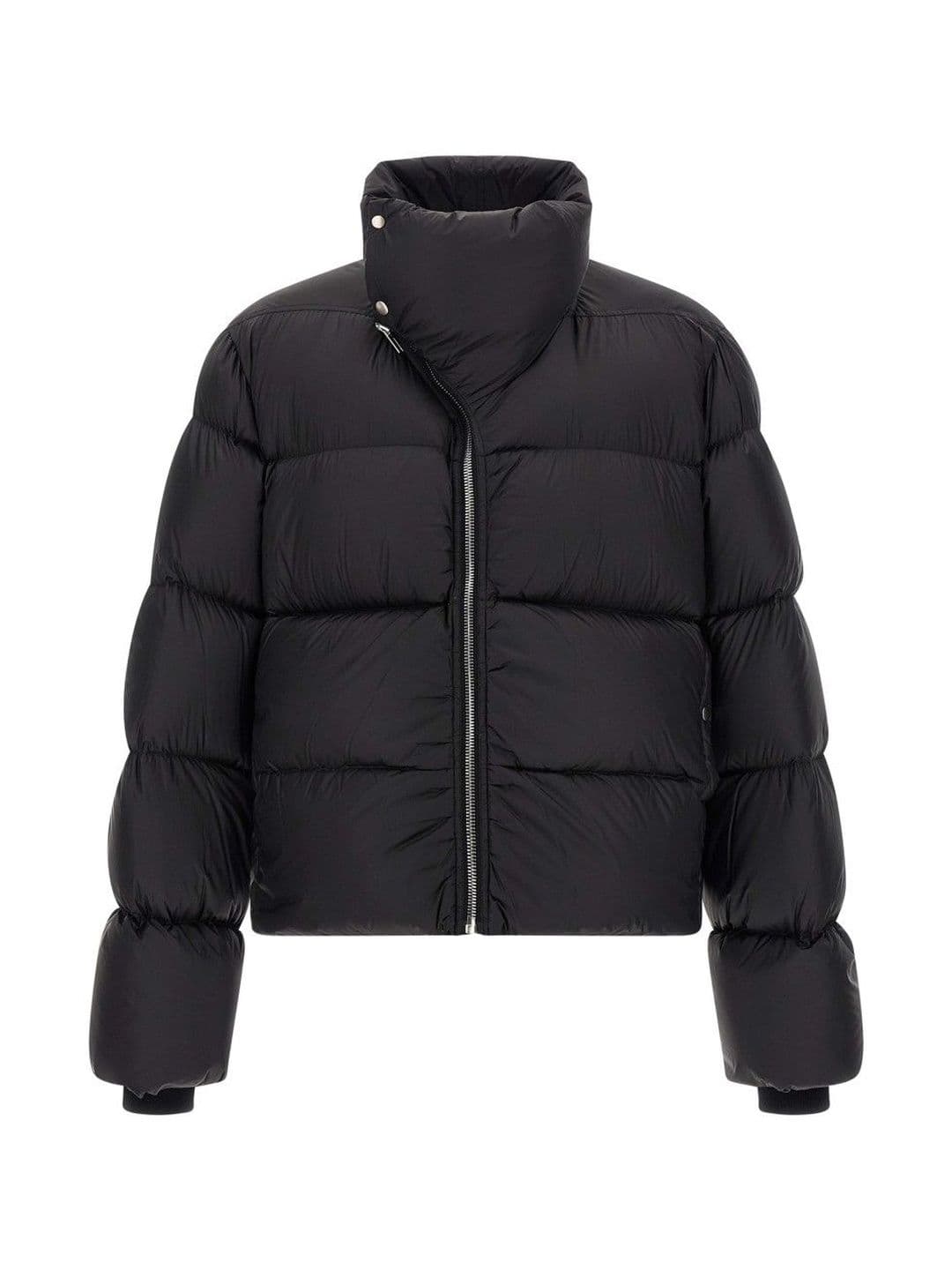 Rick Owens Black Quilted High-Neck Jacket - view 1