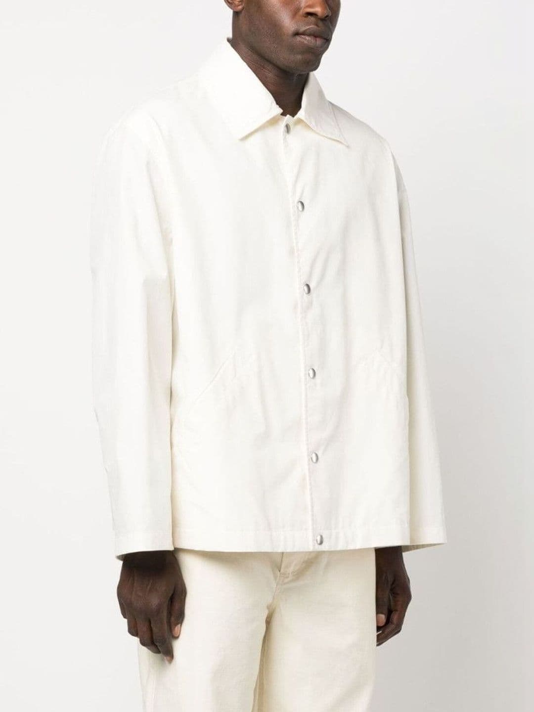 Jil Sander Off White Logo Shirt Jacket - view 1