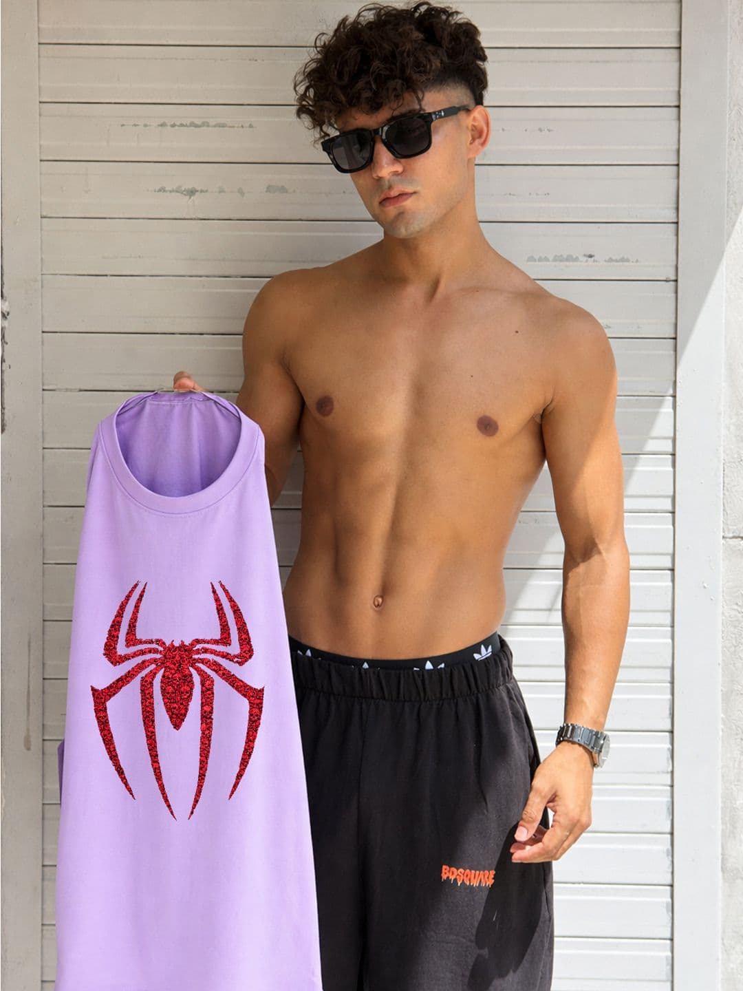 BDSQUARE Graphic Printed Round Neck Cotton Innerwear Vests - view 1