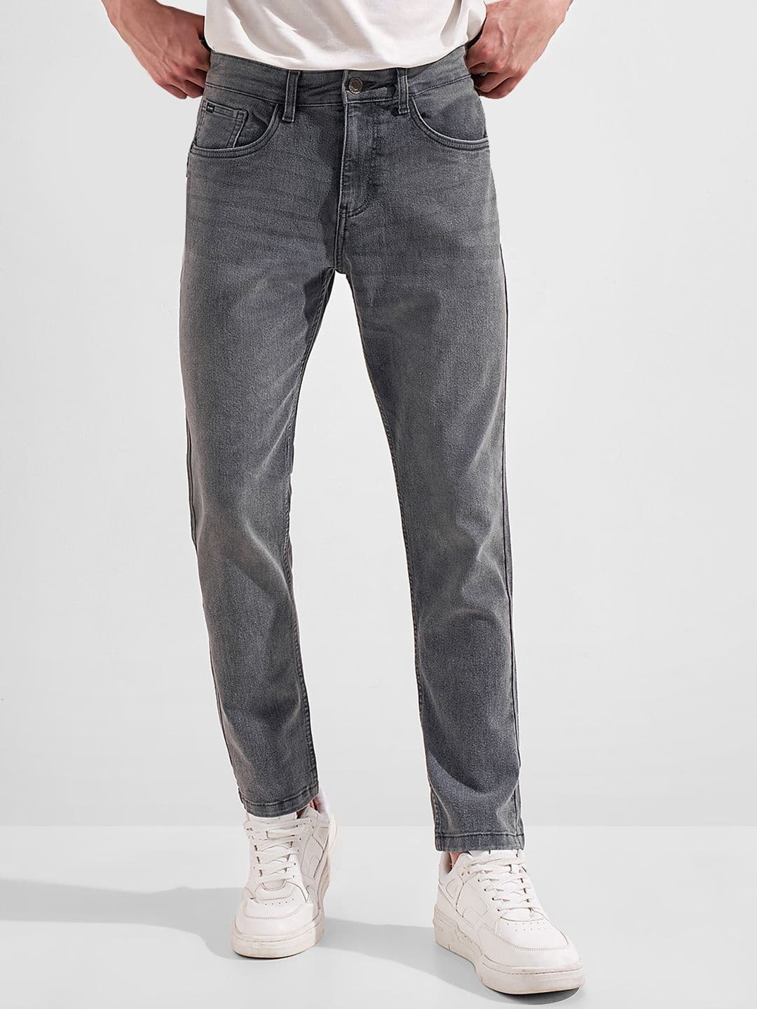 HIGHLANDER Men Slim Fit High-Rise Light Fade Stretchable Jeans - view 1