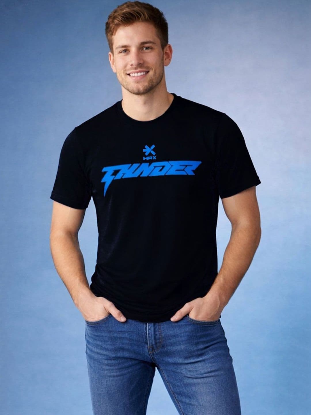 HRX by Hrithik Roshan Men Typography Printed T-shirt - view 1