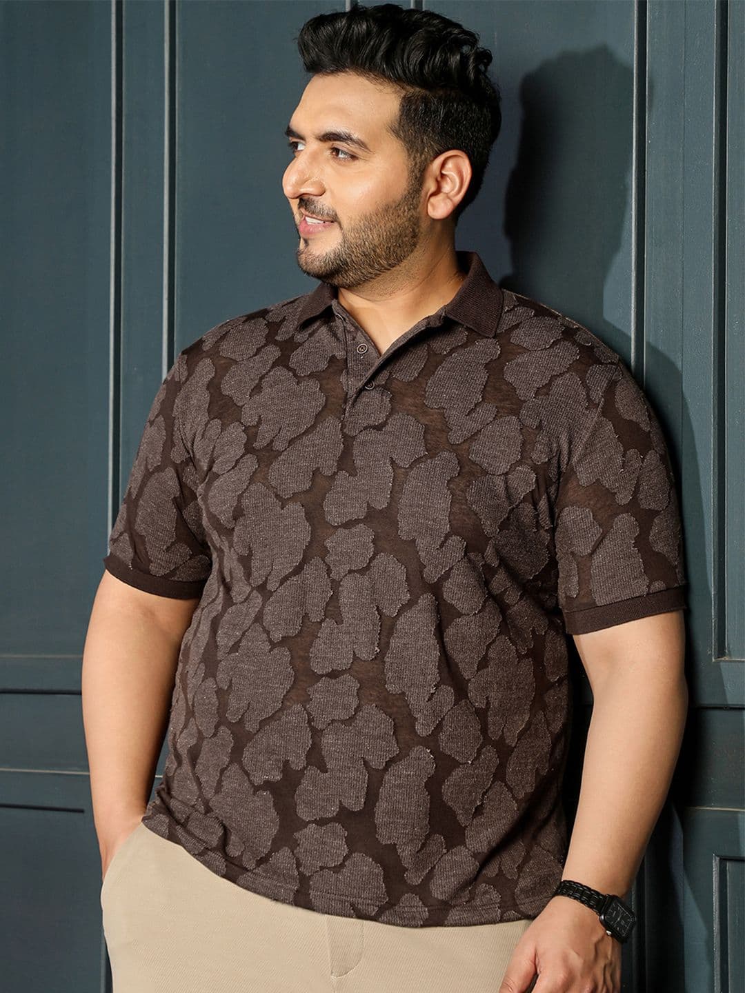 Instafab Plus Men Polo Collar T-shirt - view 1