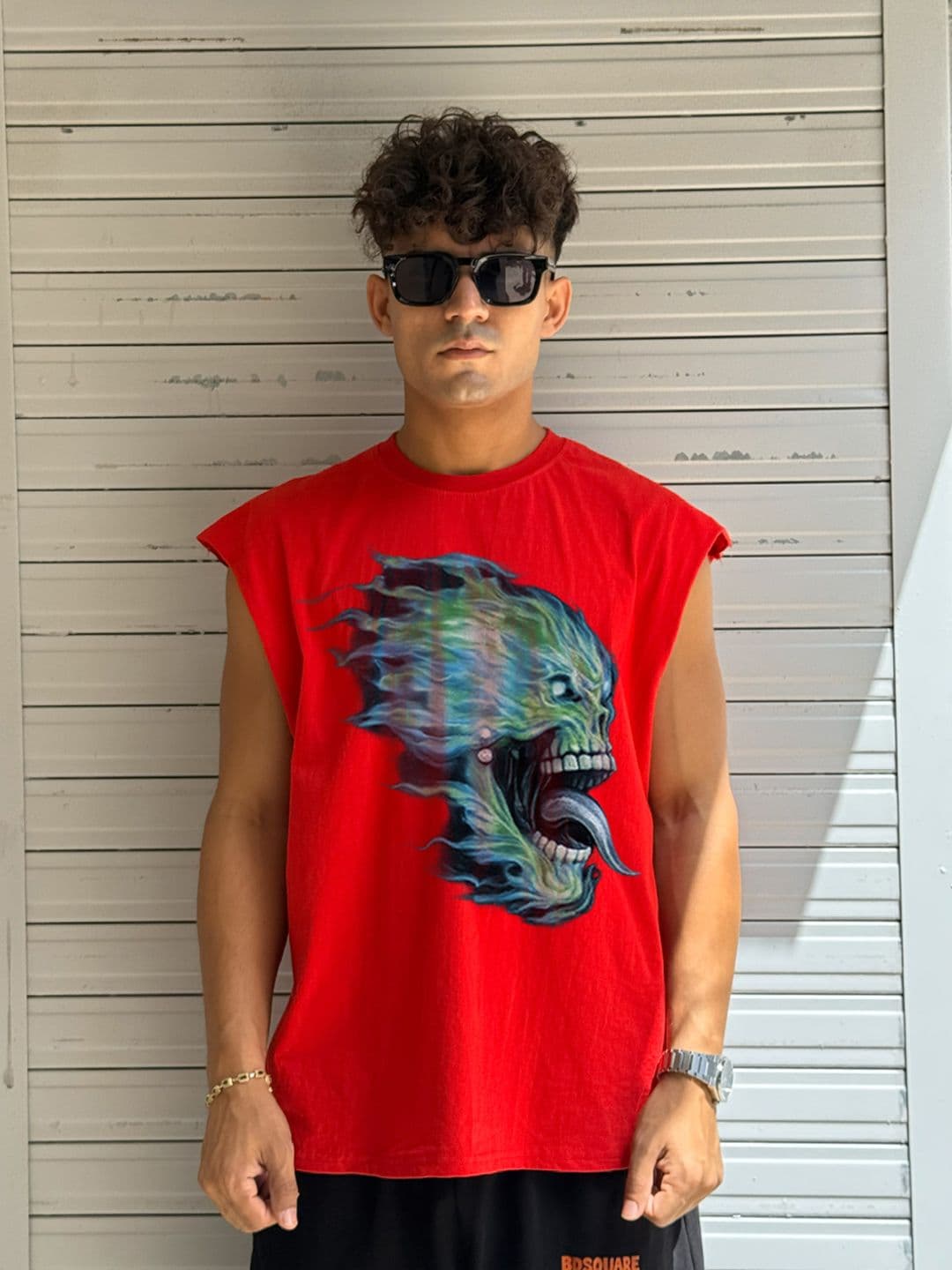 BDSQUARE Printed Cotton Tank - view 1