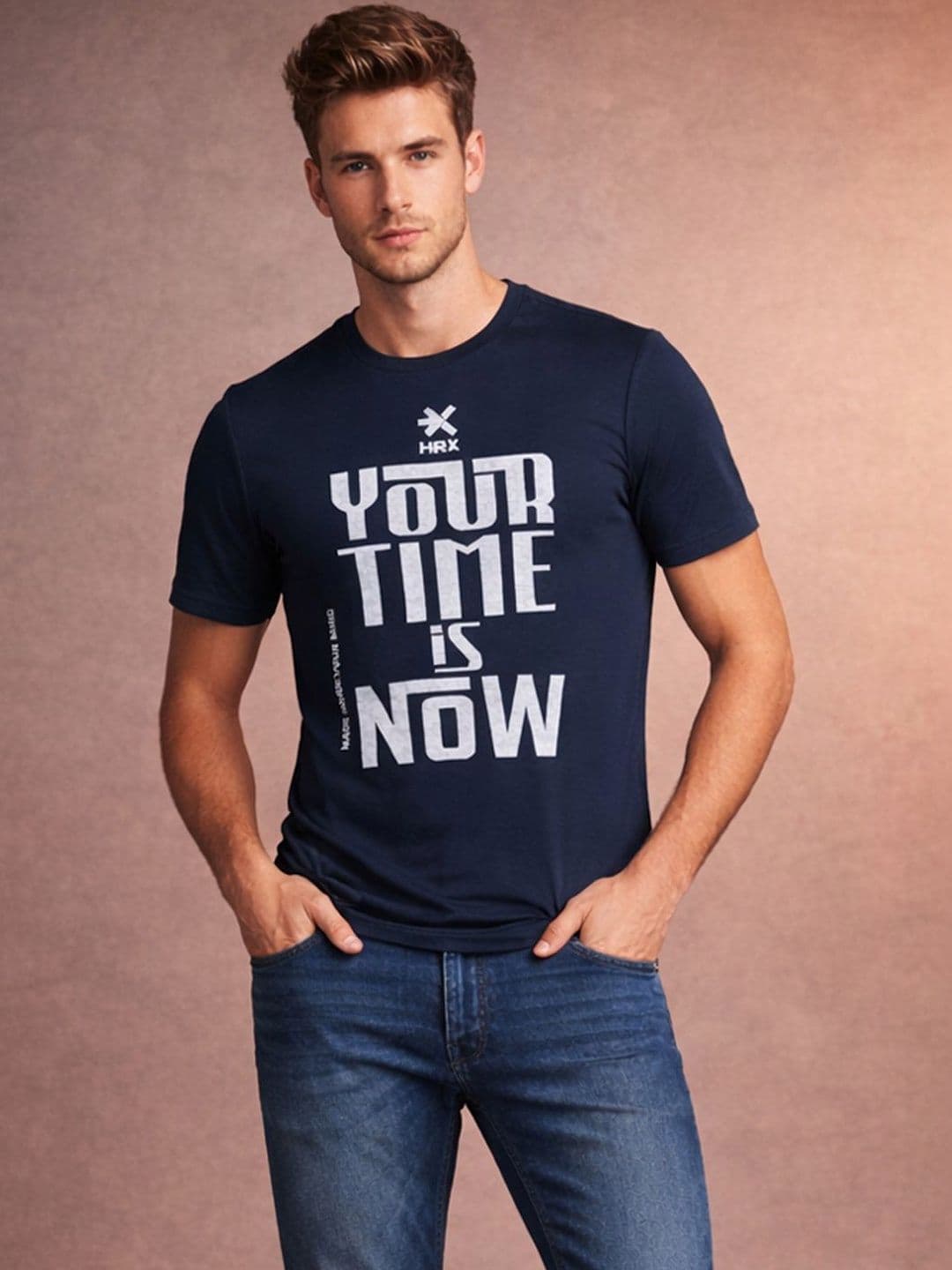 HRX by Hrithik Roshan Men Typography Printed T-shirt - view 1