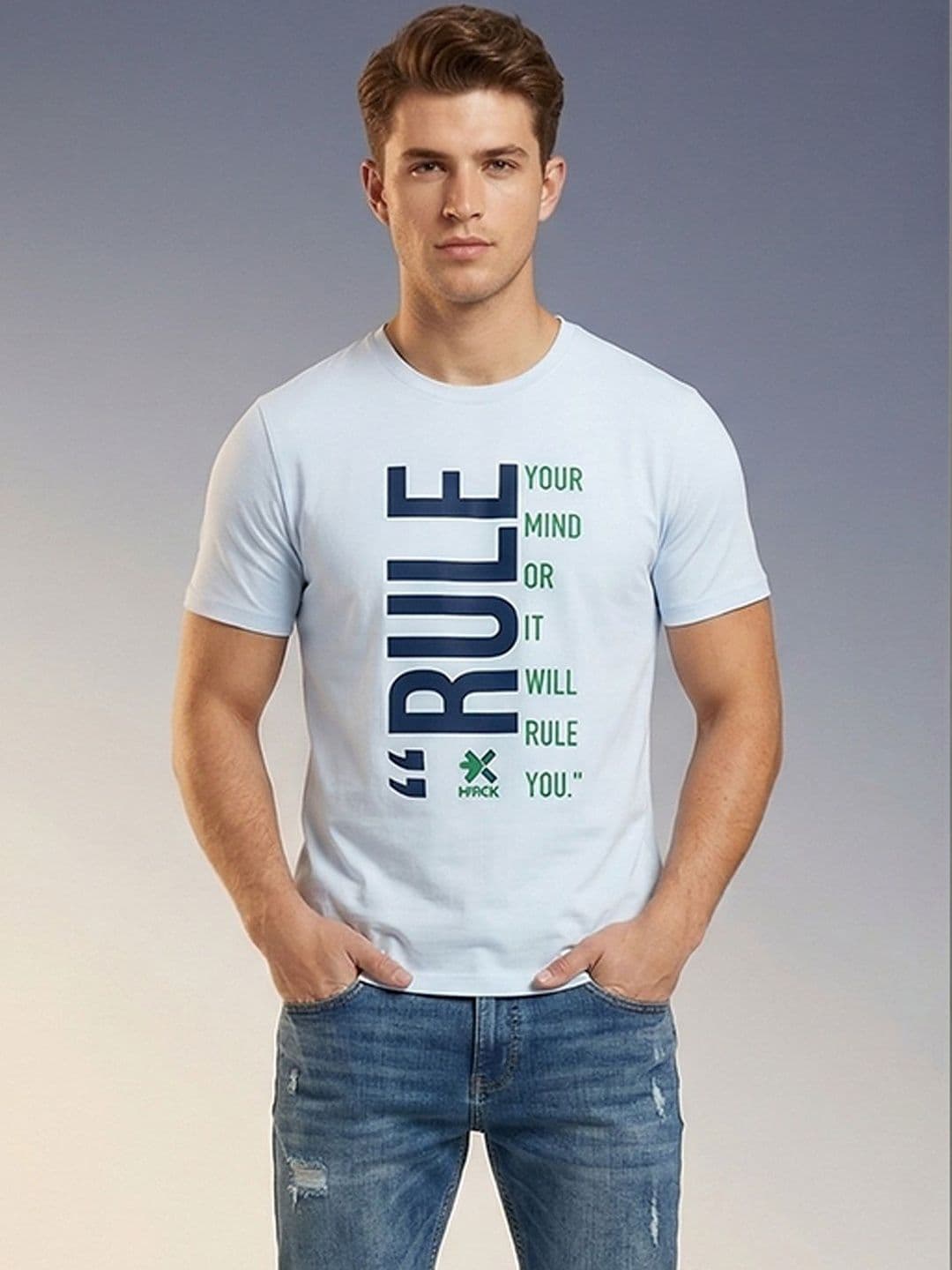 HRX by Hrithik Roshan Men Typography Printed T-shirt - view 1