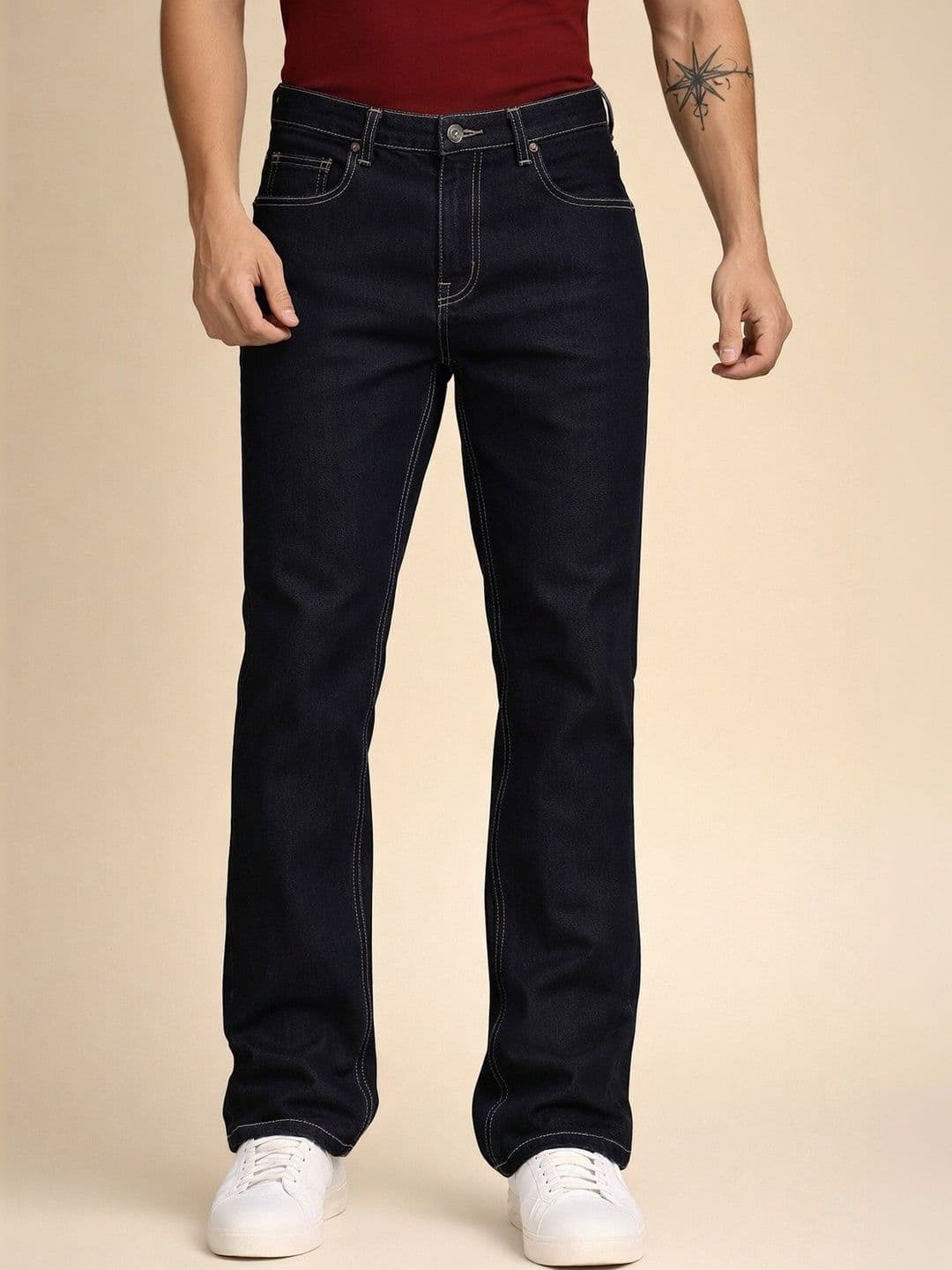 The Roadster Lifestyle Co Men No Fade Clean Look Slim Fit Jeans - view 1