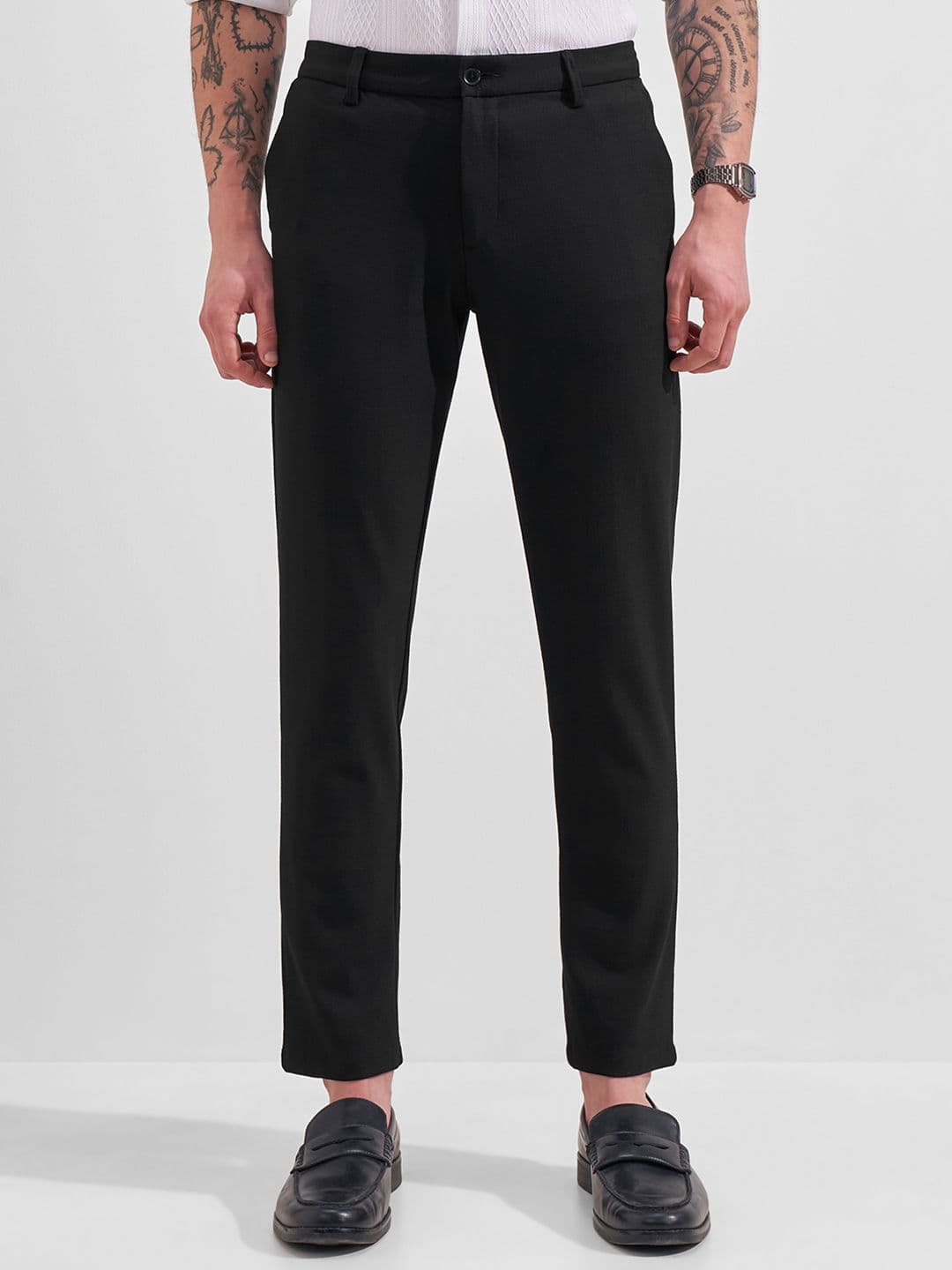 HIGHLANDER Men Slim Fit Easy Wash Trousers - view 1