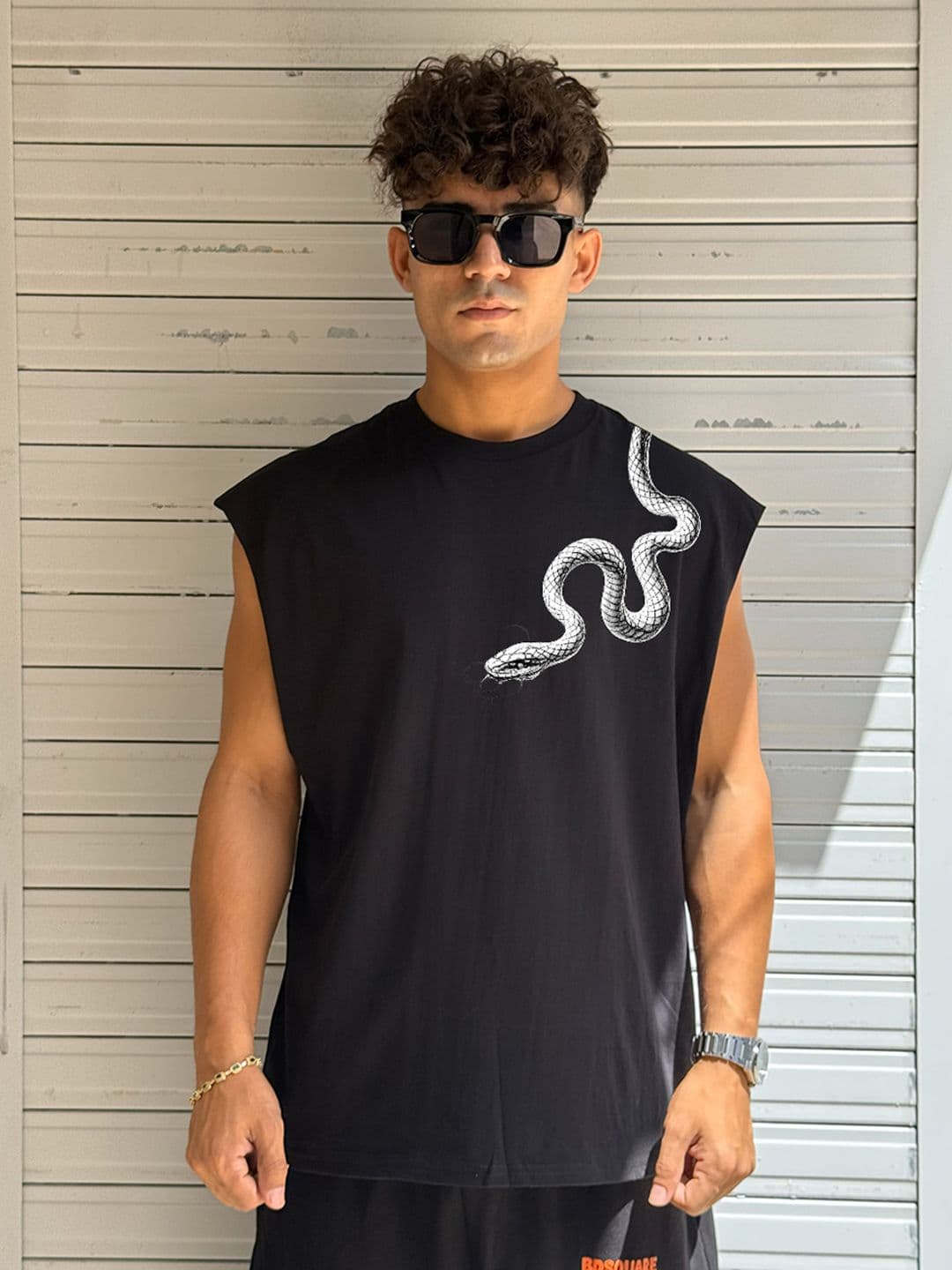 BDSQUARE Printed Cotton Tank - view 1