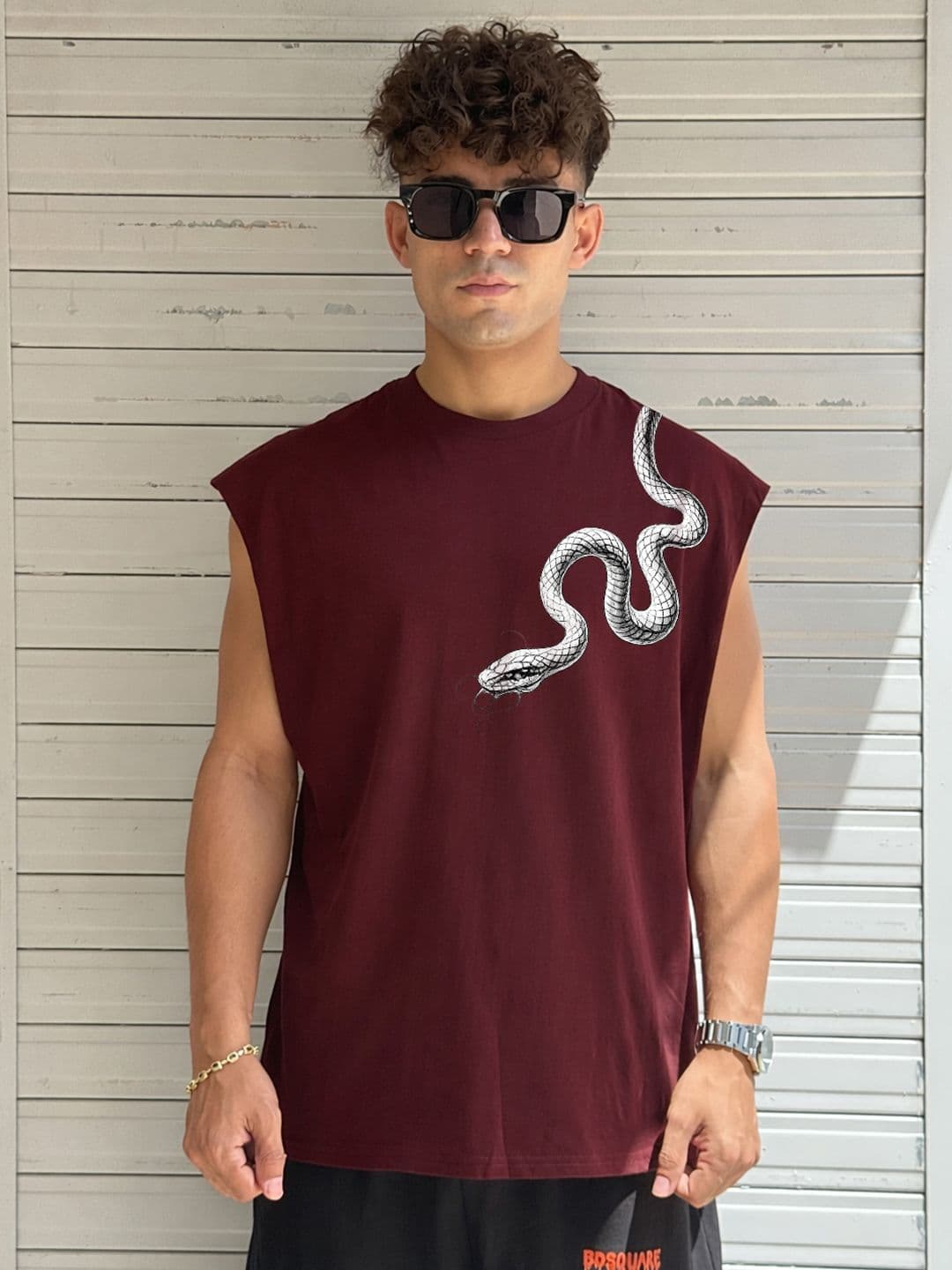 BDSQUARE Printed Cotton Tank - view 1