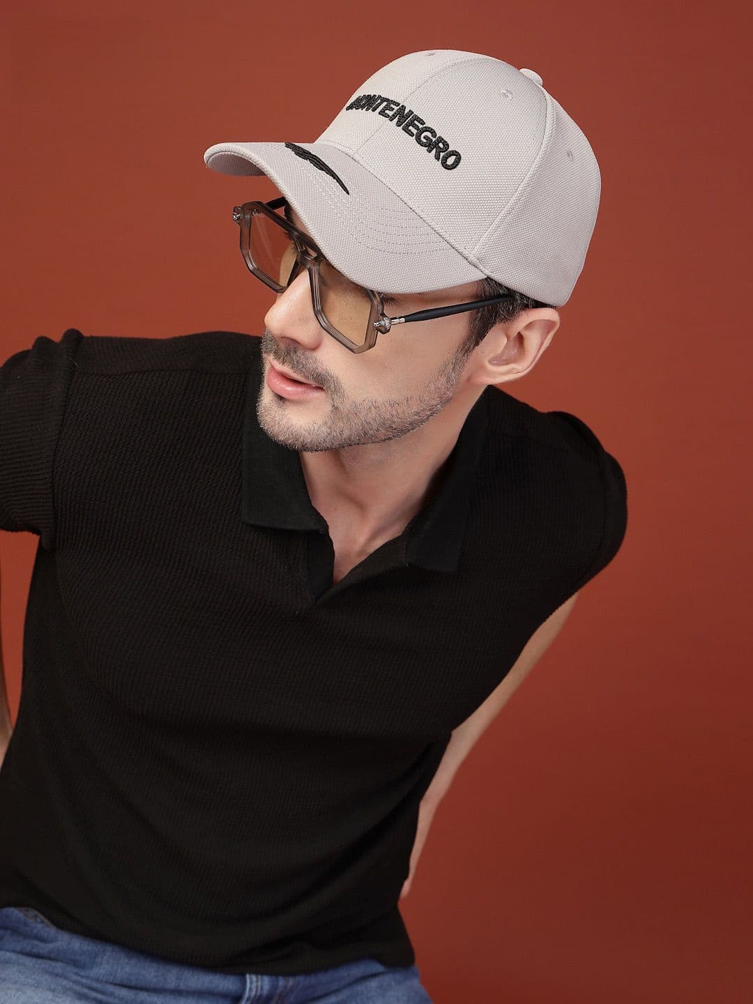 Red Tape Unisex Grey Solid Polyester Baseball Cap with Adjustable Strap - view 1