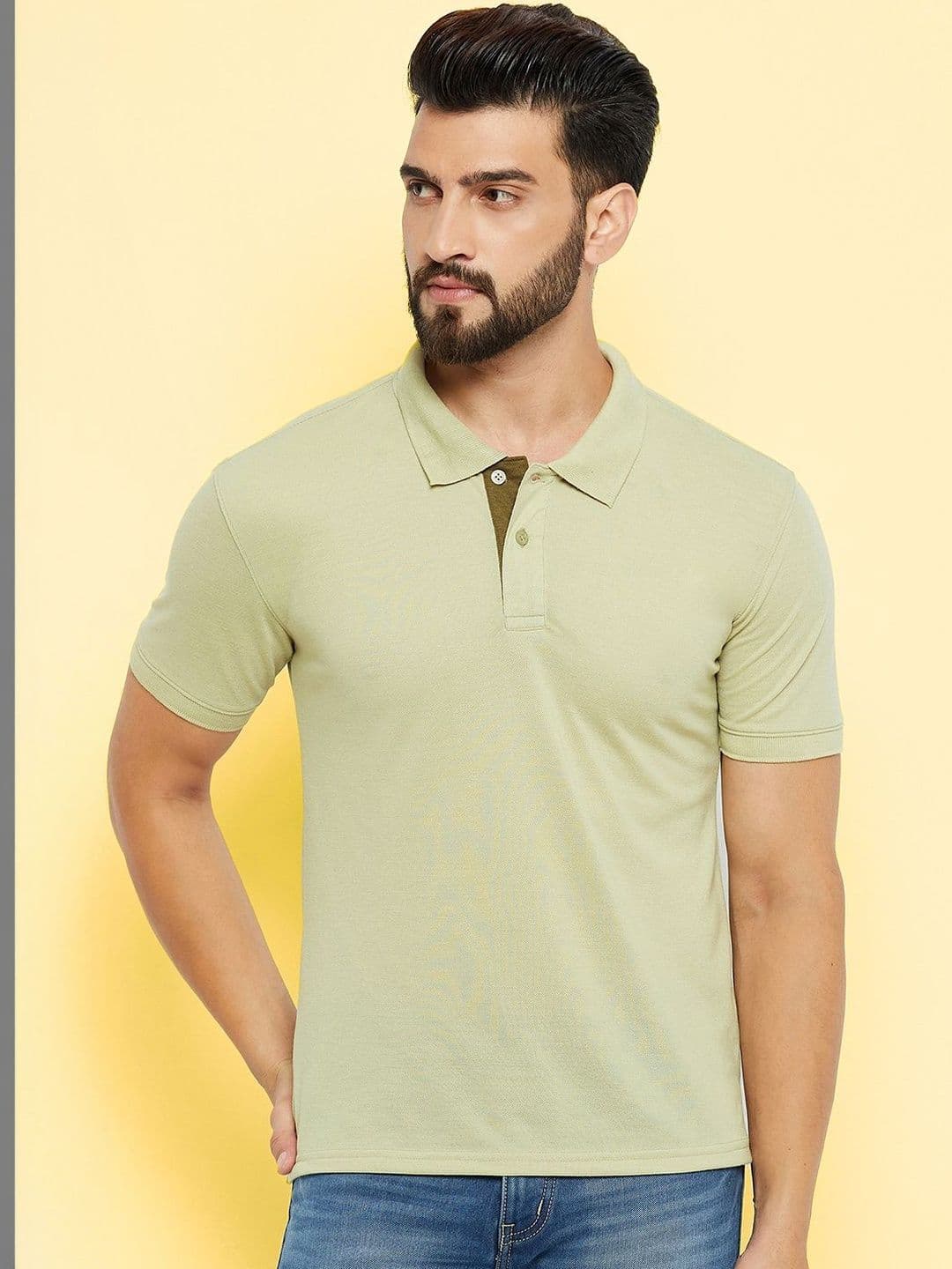 XFOX Men Polo Collar Pockets T-shirt - view 1