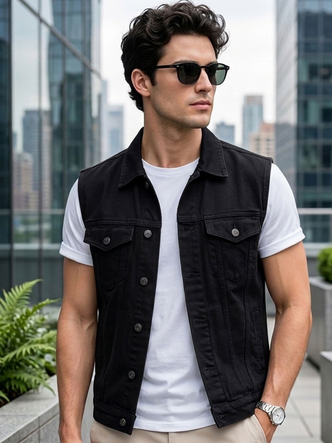 Urbano Fashion Men Washed Regular Fit Denim Jacket - view 1