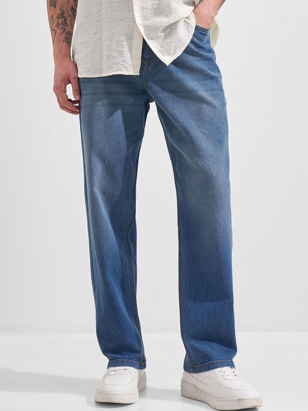 HIGHLANDER Men Relaxed Fit Mid-Rise Stretchable Jeans - view 1