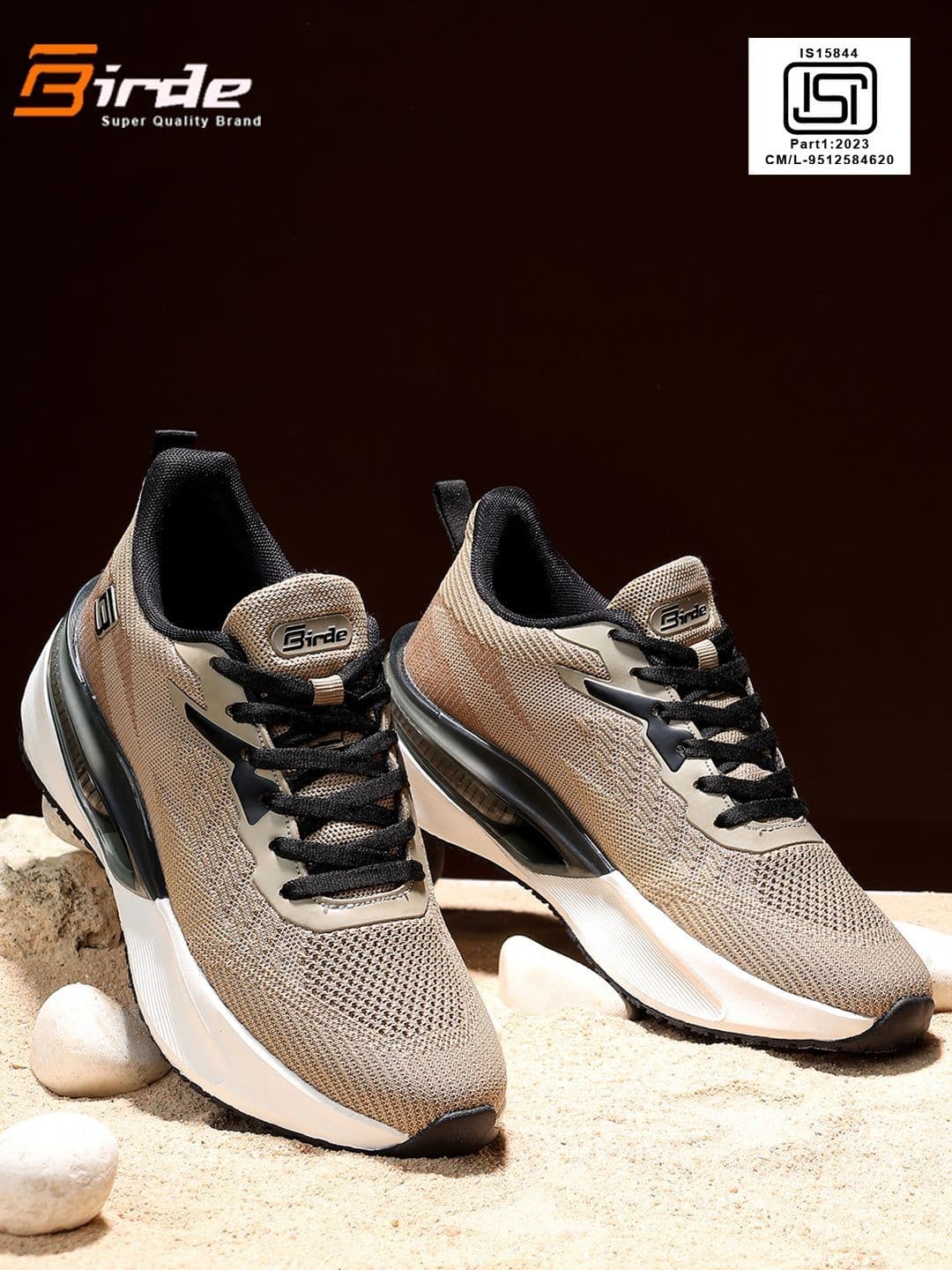 BIRDE Men Mesh Running Non-Marking Shoes - view 1