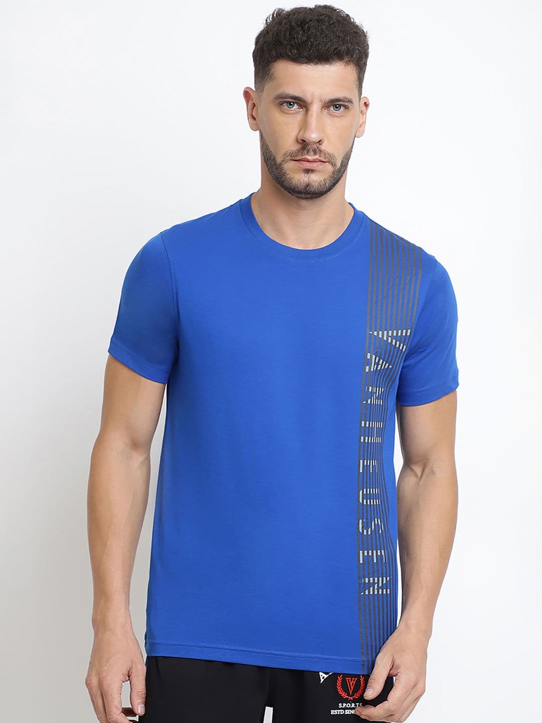 Van Heusen Innerwear Men Brand Logo Printed Lounge Tshirt - view 1
