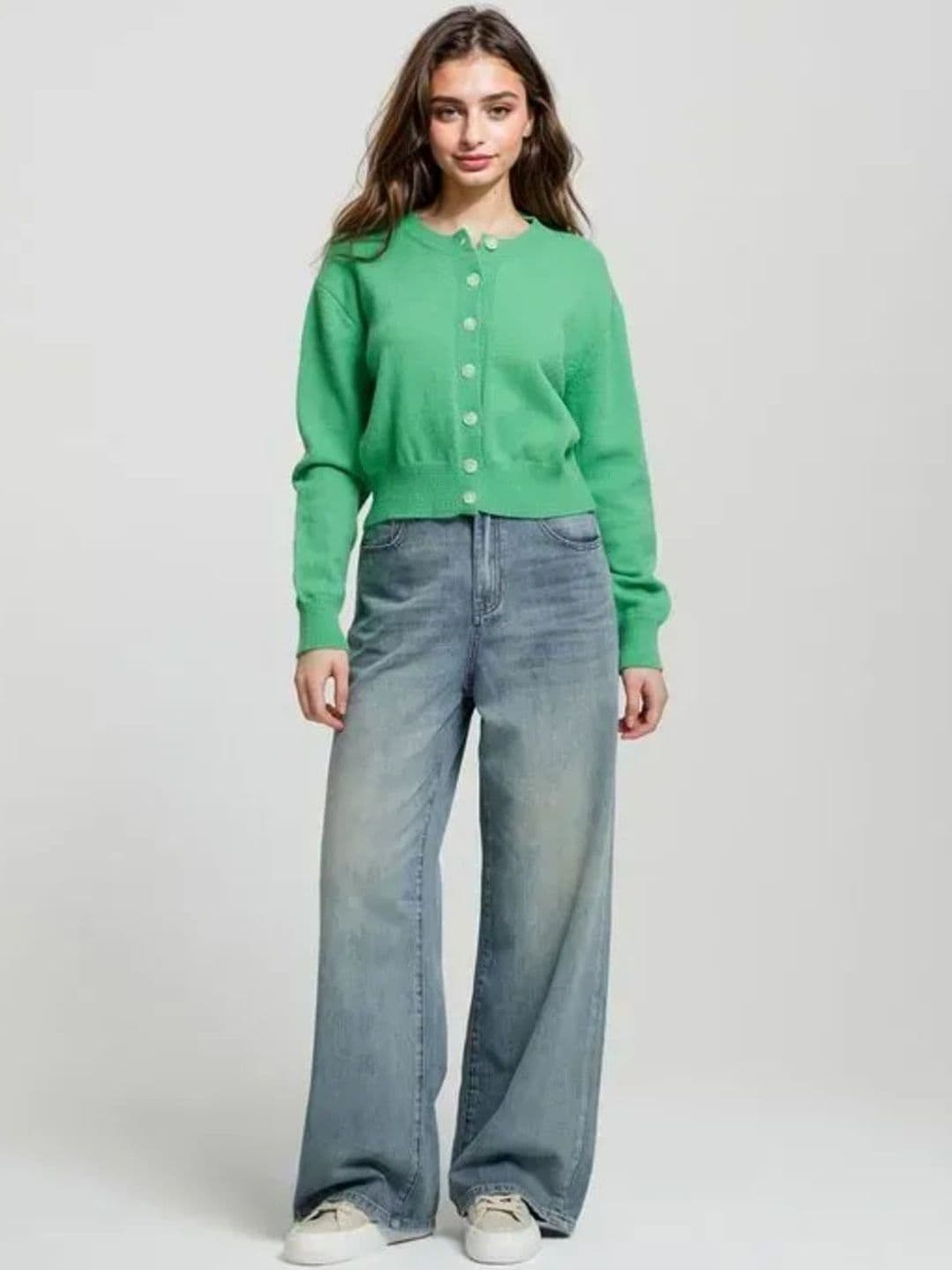 Kotty Women Wide Leg High-Rise Light Fade Stretchable Jeans - view 1