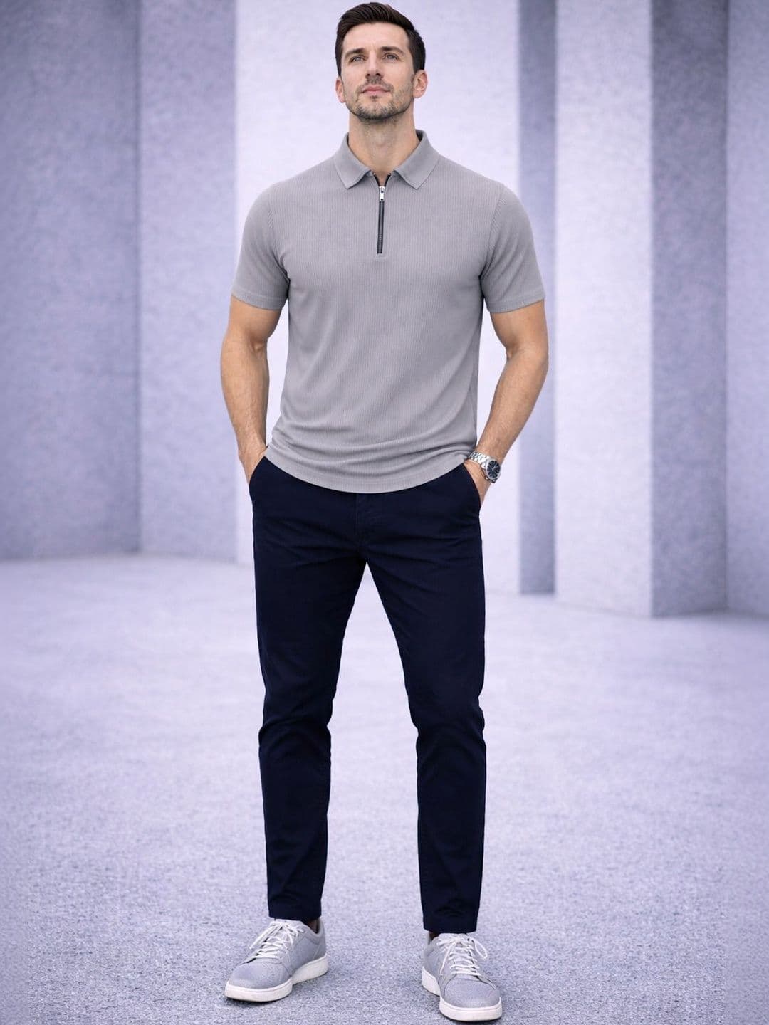 MACK JONNEY Men Polo Collar T-shirt - view 1