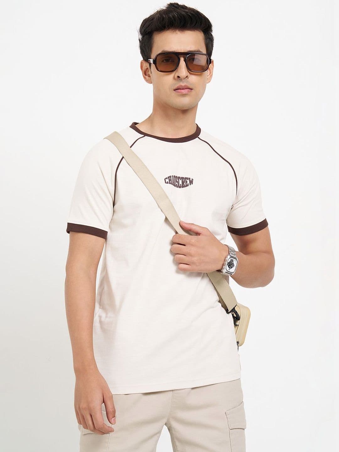 People Men Printed Slim Fit T-shirt - view 1