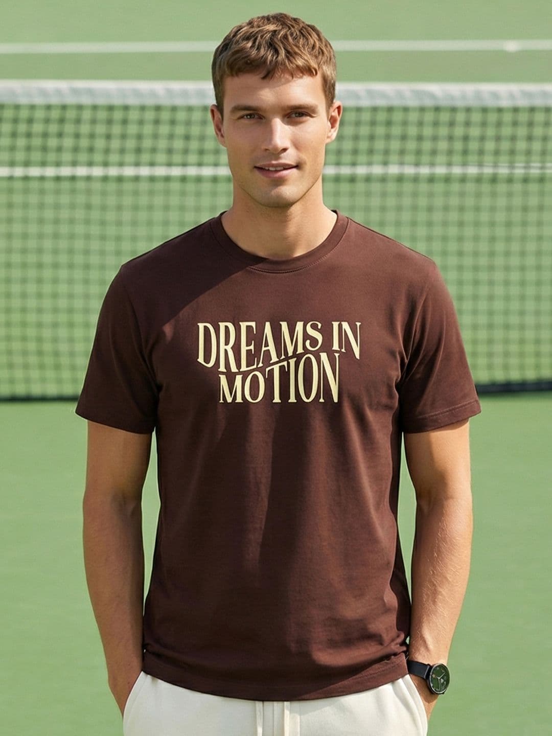 NOBERO Men Typography Printed Pure Cotton T-shirt - view 1