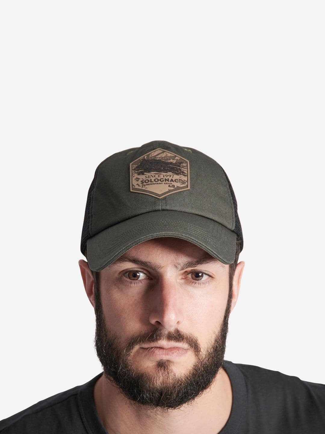 Decathlon Solognac - Men Green SG100 Trucker Wild Boar Moisture Managing Caps - view 1