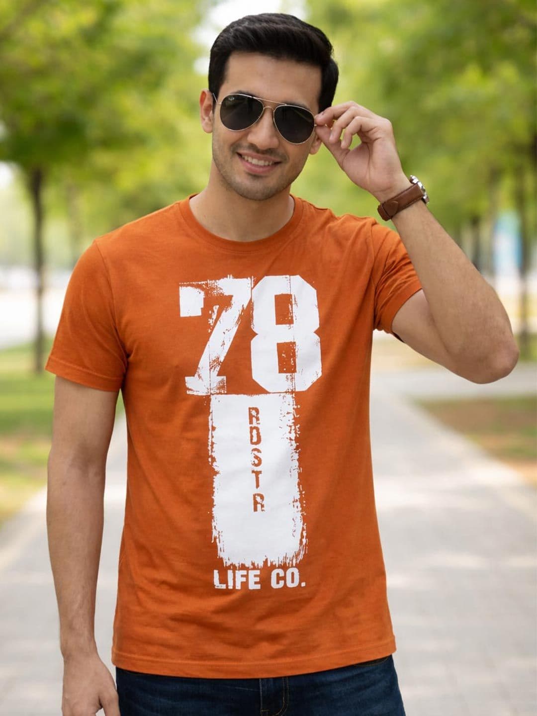 The Roadster Lifestyle Co Typography Printed Round Neck T-Shirt - view 1