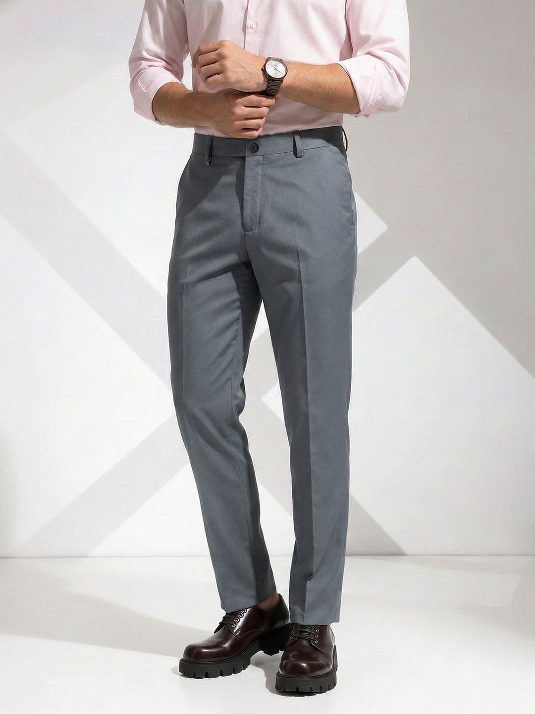 INVICTUS Men Flat-Front Formal Trousers - view 1