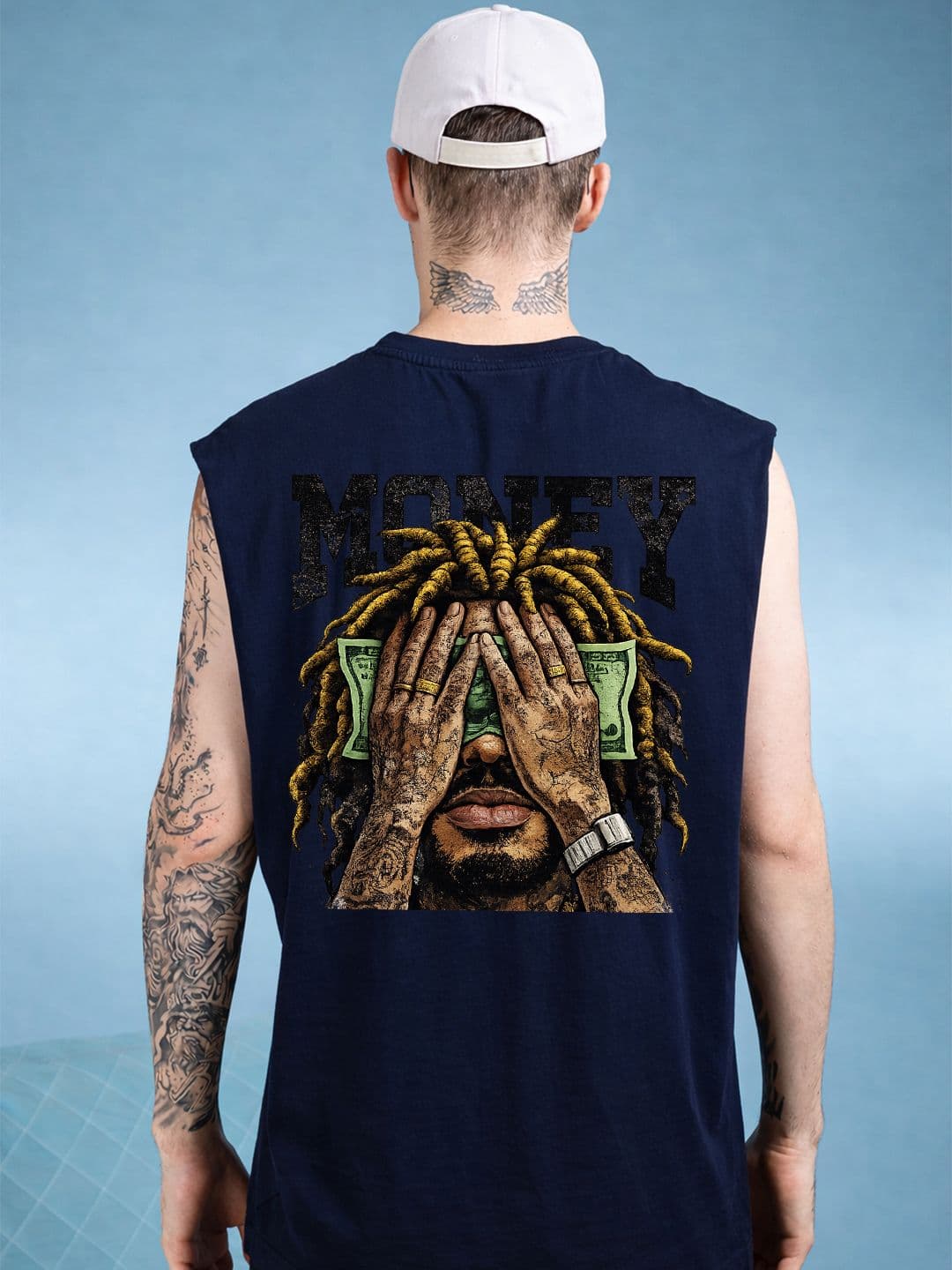 CARRO ARMATO Printed Cotton Tank - view 1