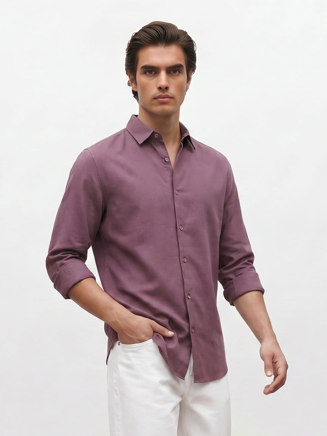Mr Bowerbird Spread Collar Casual Shirt - view 1