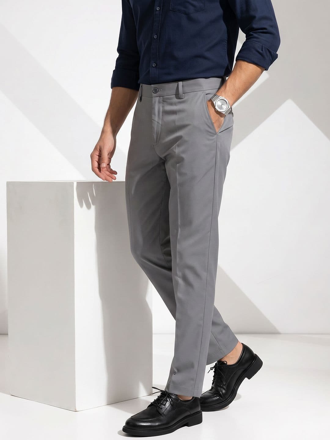 INVICTUS Flat-Front Formal Trousers - view 1