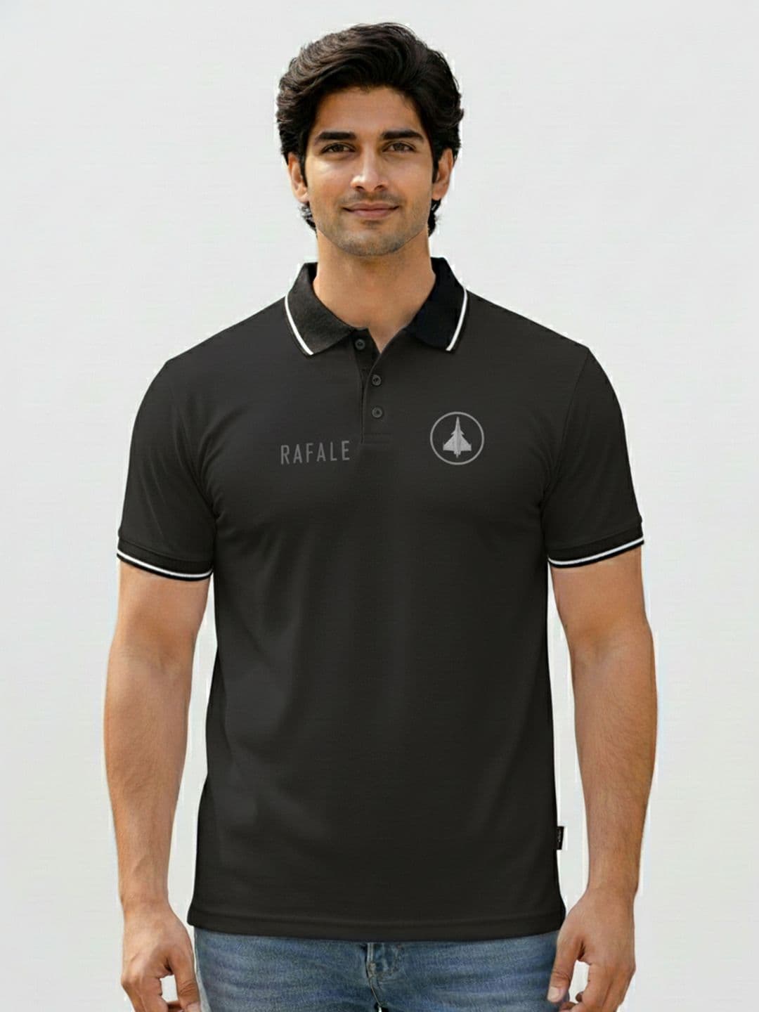 Warrior World Men Brand Logo Printed Polo Collar T-shirt - view 1