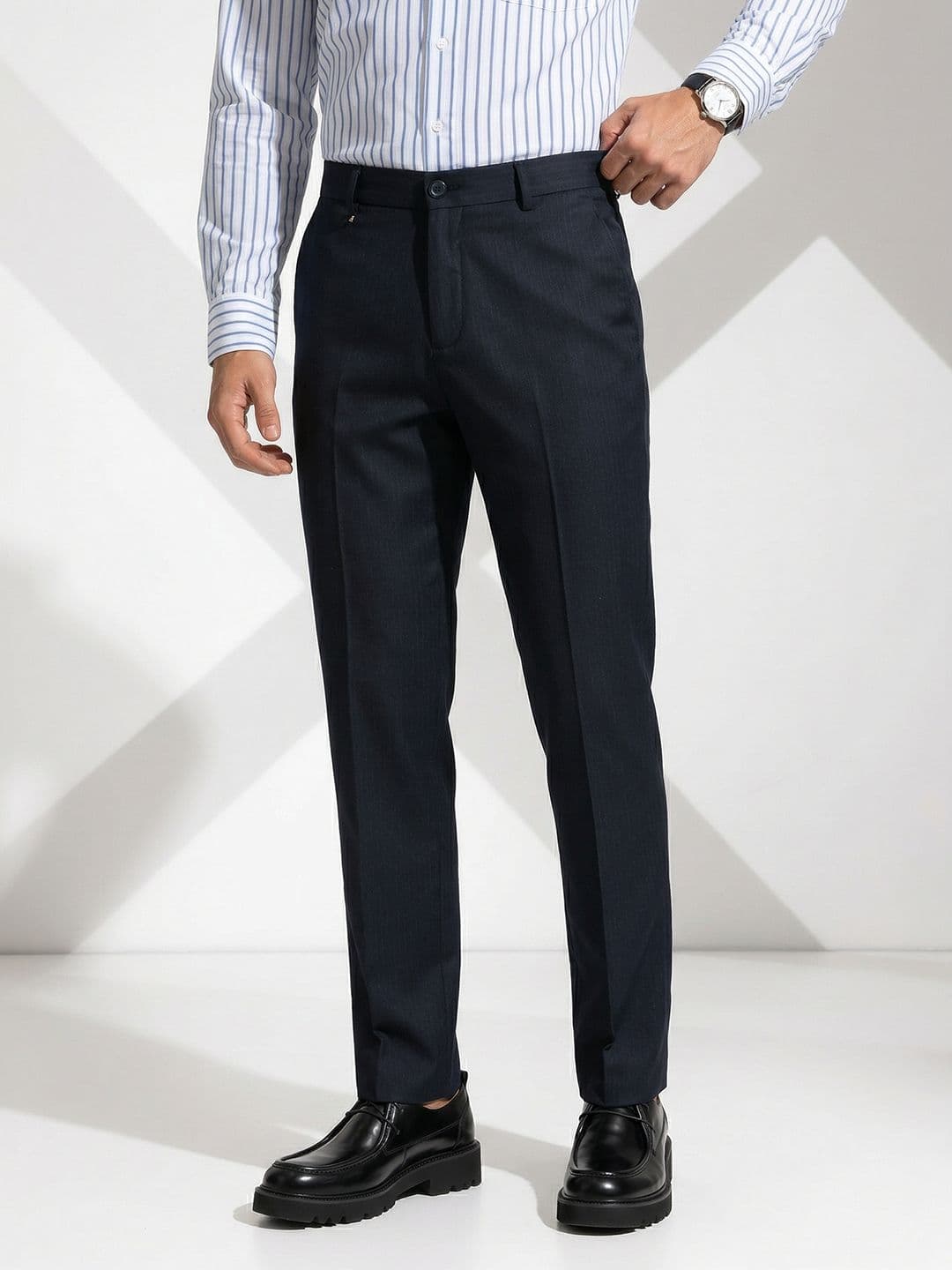 INVICTUS Men Flat-Front Formal Trousers - view 1