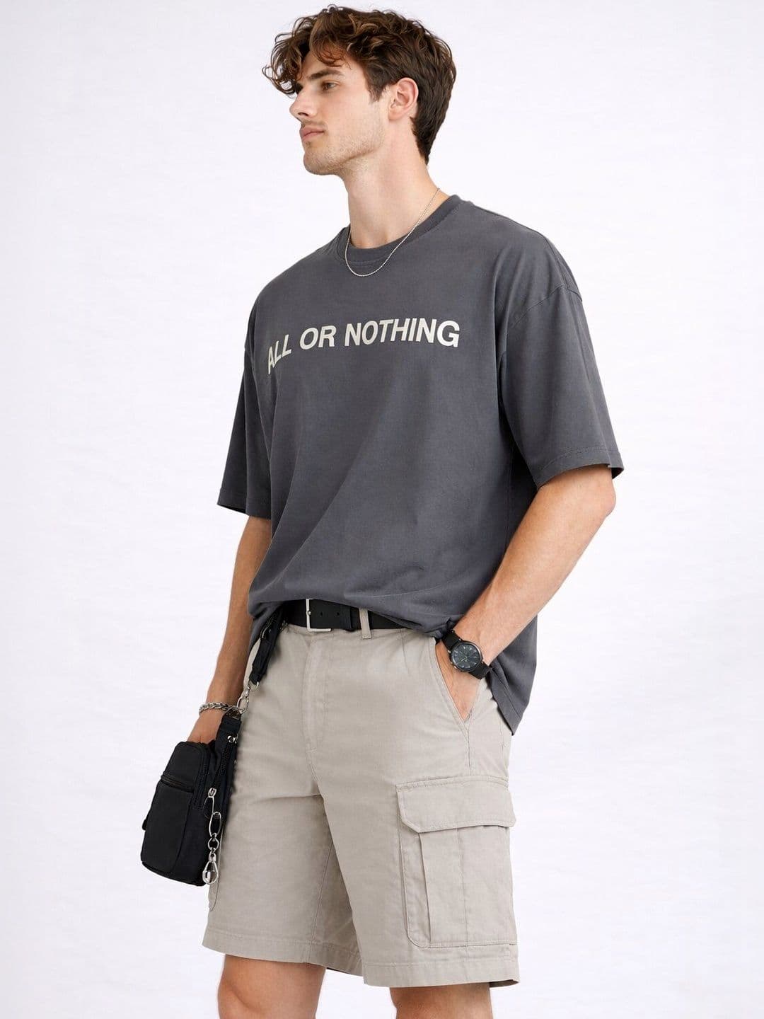 DOOR74 Men Typography Printed T-shirt - view 1