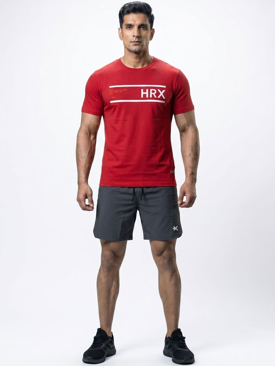 HRX by Hrithik Roshan Typography Printed Round Neck T-shirt - view 1