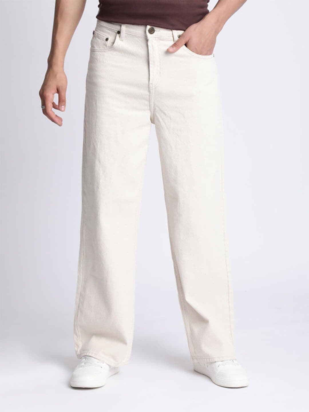 Bene Kleed Men Wide Leg Mid-Rise Jeans - view 1