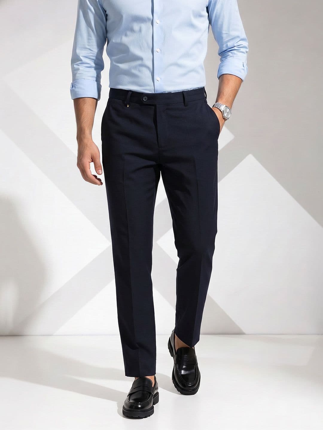 INVICTUS Men Flat-Front Formal Trousers - view 1