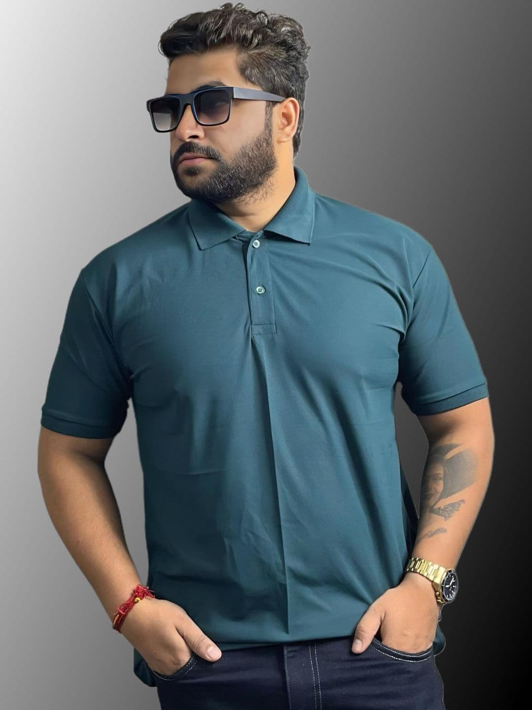balker merka Men Polo Collar T-shirt - view 1