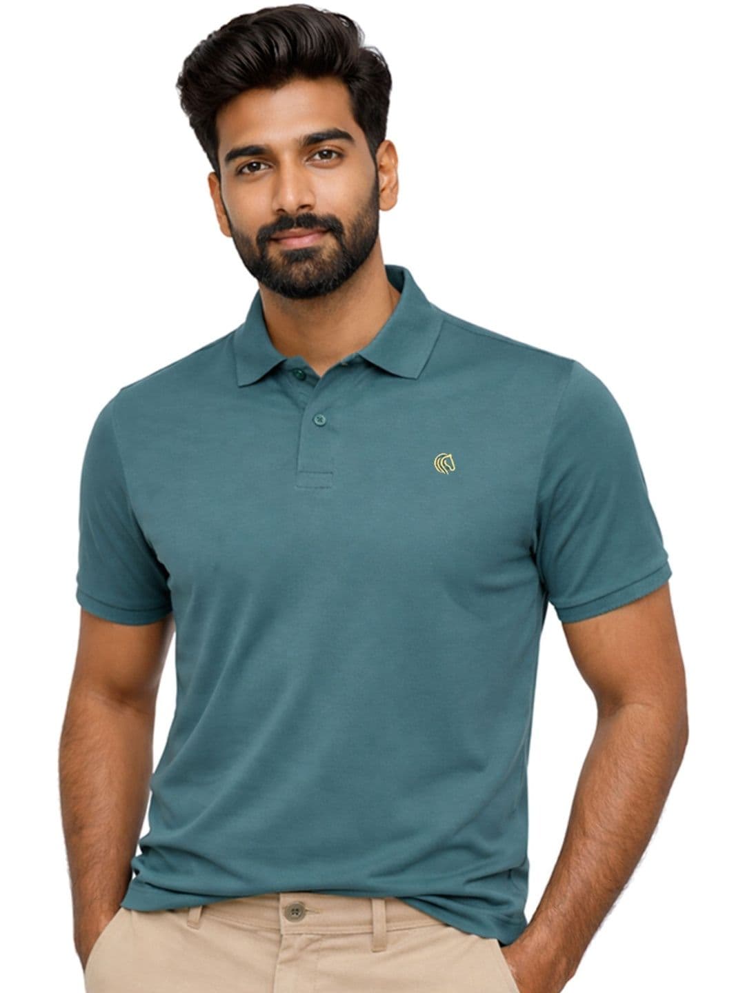 Mane & Mini Men Polo Collar Dri-FIT T-shirt - view 1