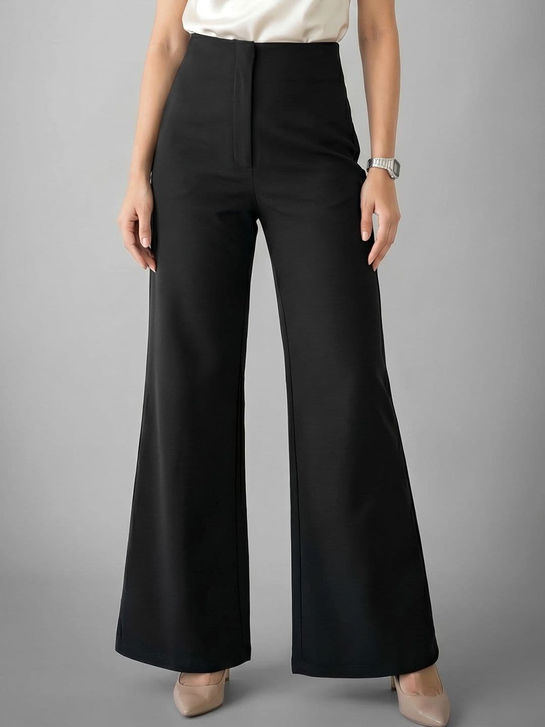 ADDYVERO Women Loose Fit High-Rise Wrinkle Free Trousers - view 1